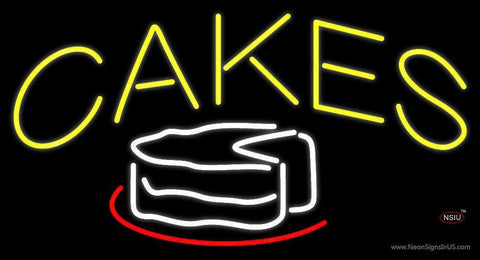 Yellow Cakes Neon Sign