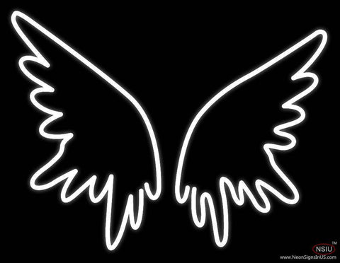 White Wings Real Neon Glass Tube Neon Sign