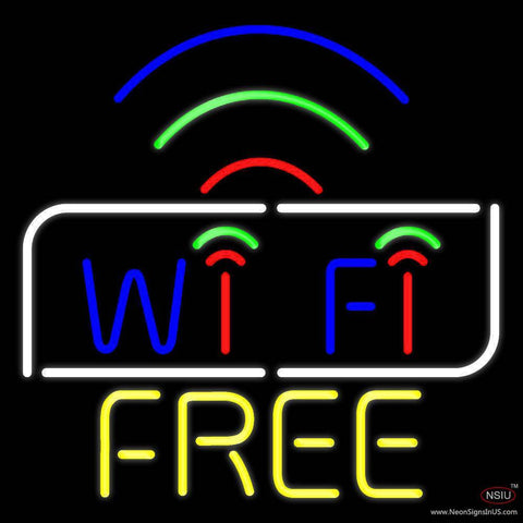 Wifi Free Block With Phone Number Real Neon Glass Tube Neon Sign