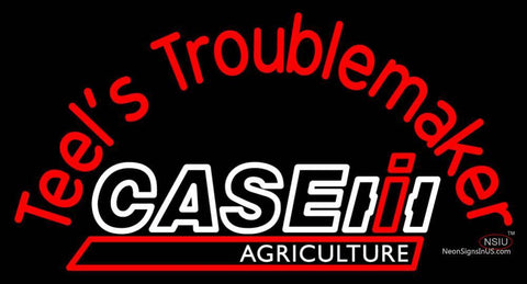 Custom Case Agriculture Teels Troublemaker Neon Sign