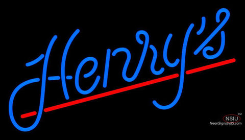 Custom Henrys Logo Neon Beer Neon Sign