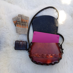 Leather lia handbag diary 
