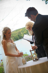 Hourglass Sand Ceremony Walnut and White Birch