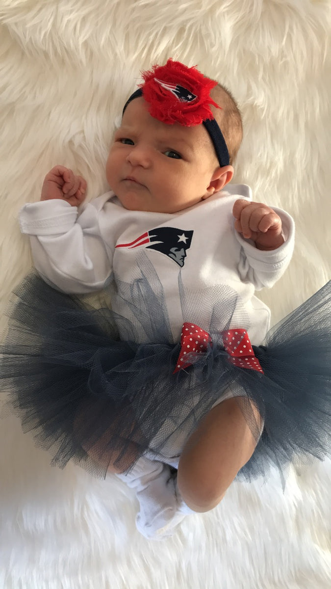 patriots onesie baby girl