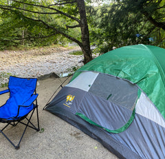 tent on the river