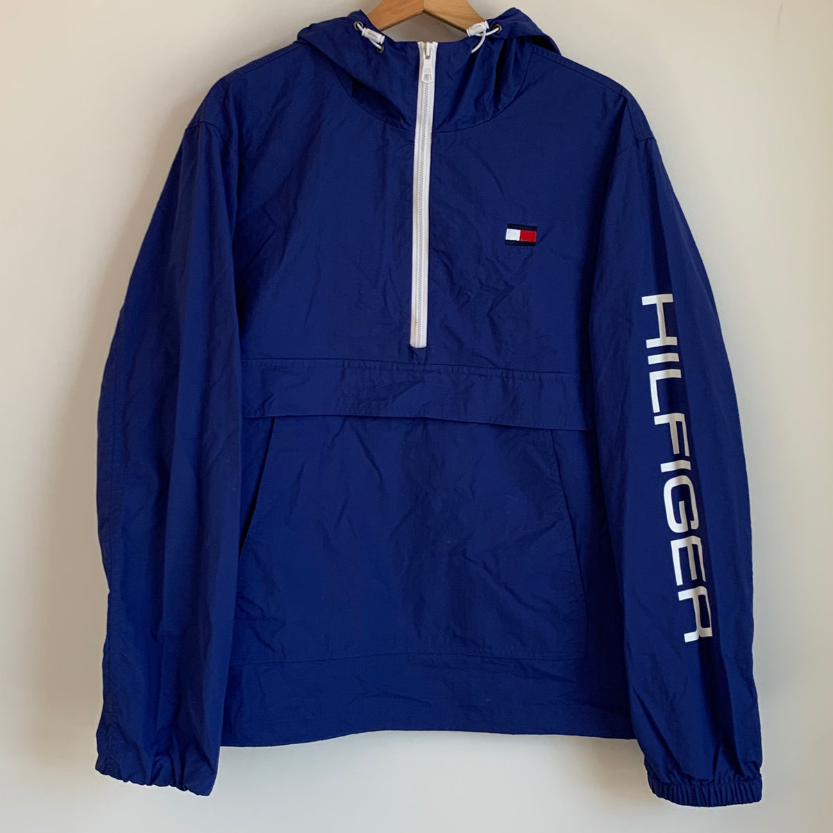 half zip windbreaker tommy hilfiger