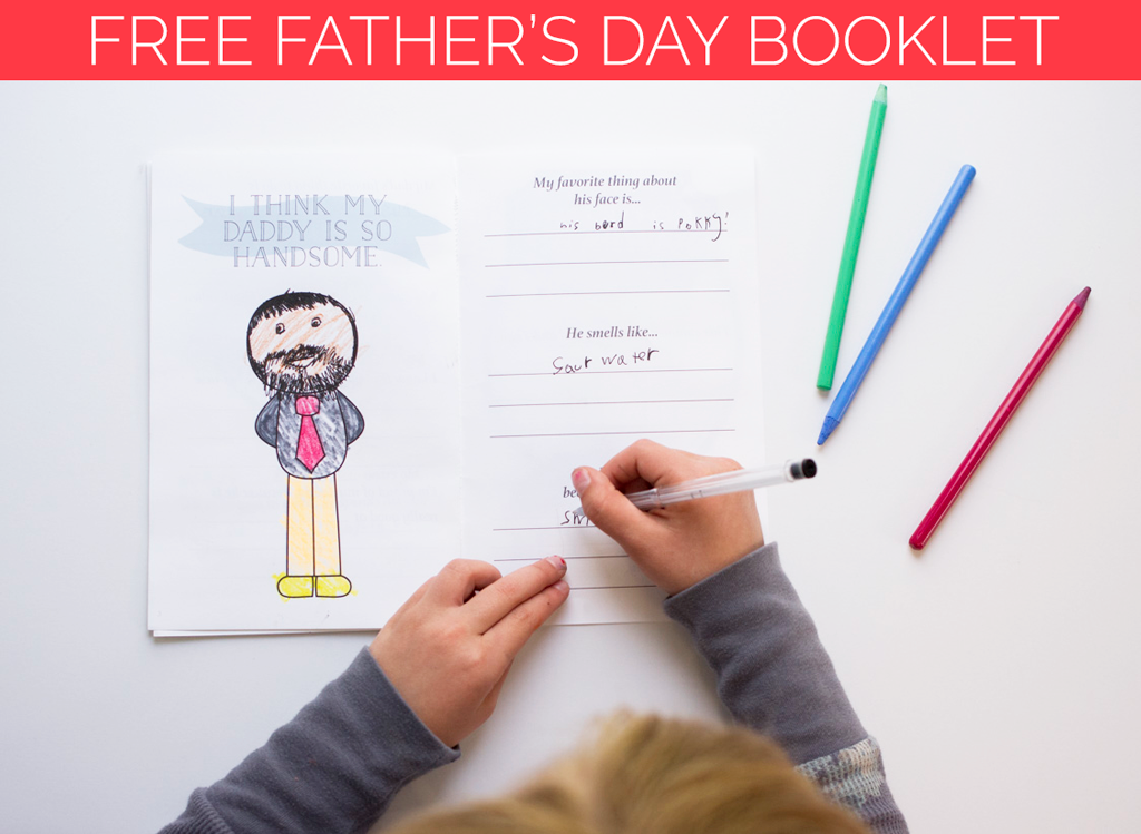 free father's day booklet download, free father's day card download, father's day printable, father's day questionnaire, father's day download