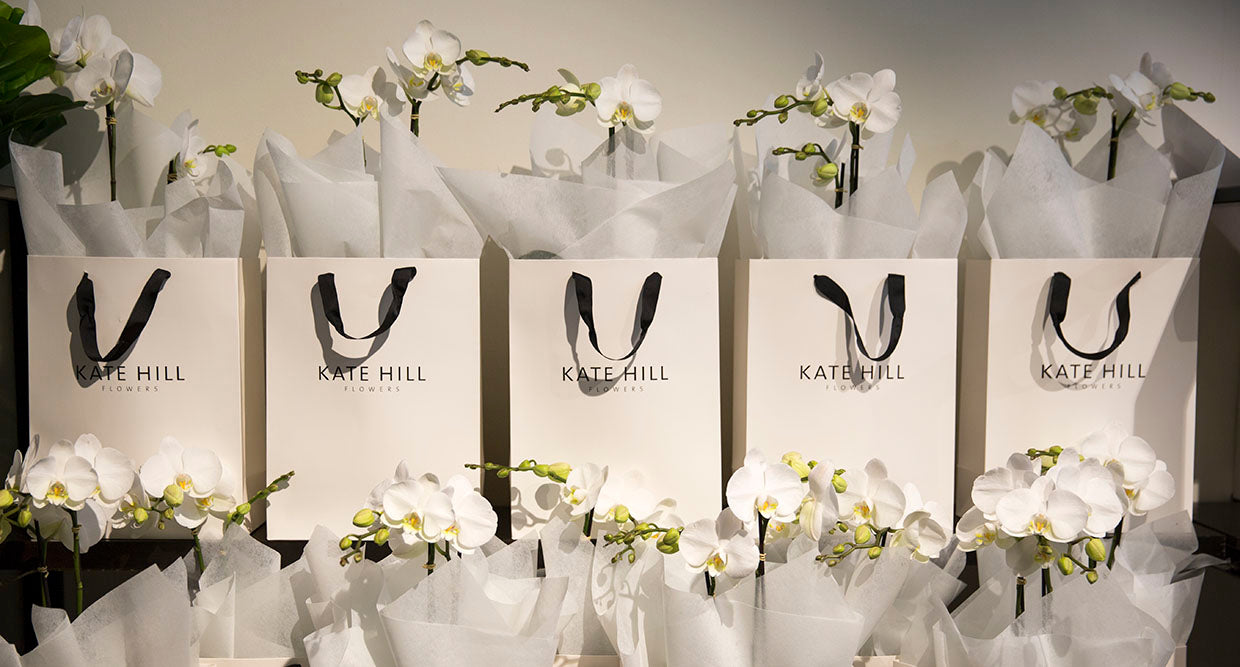 Photos of packaged flowers at a high end Melbourne florist