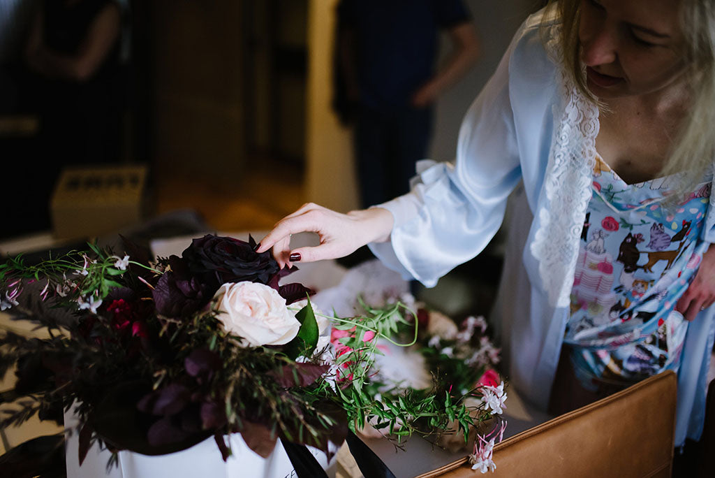 Bride with Wedding Flowers