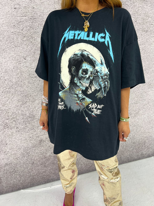 Metallica 'Sad But True' Poster Tee In Black