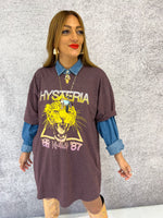 Def Leppard Hysteria World Tour Tee In Brown