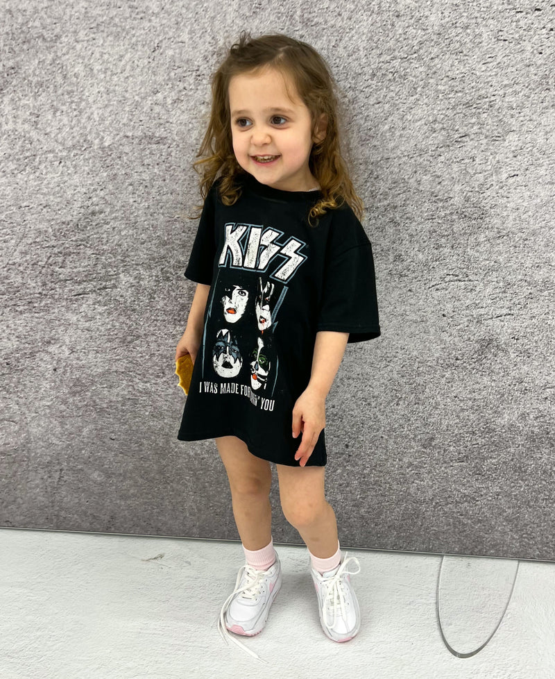 Kiss 'Made For Lovin' You Kids Tee In Black