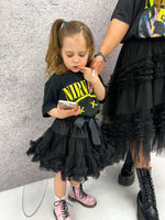 Kids Mini Tutu Skirt In Black