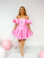 'Fortuna' Super Full Skirt In Pink Candy