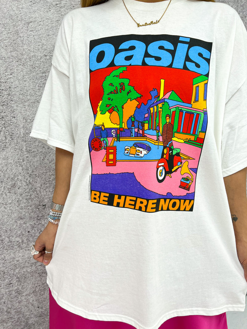 Oasis 'Be Here Now' Tee In White