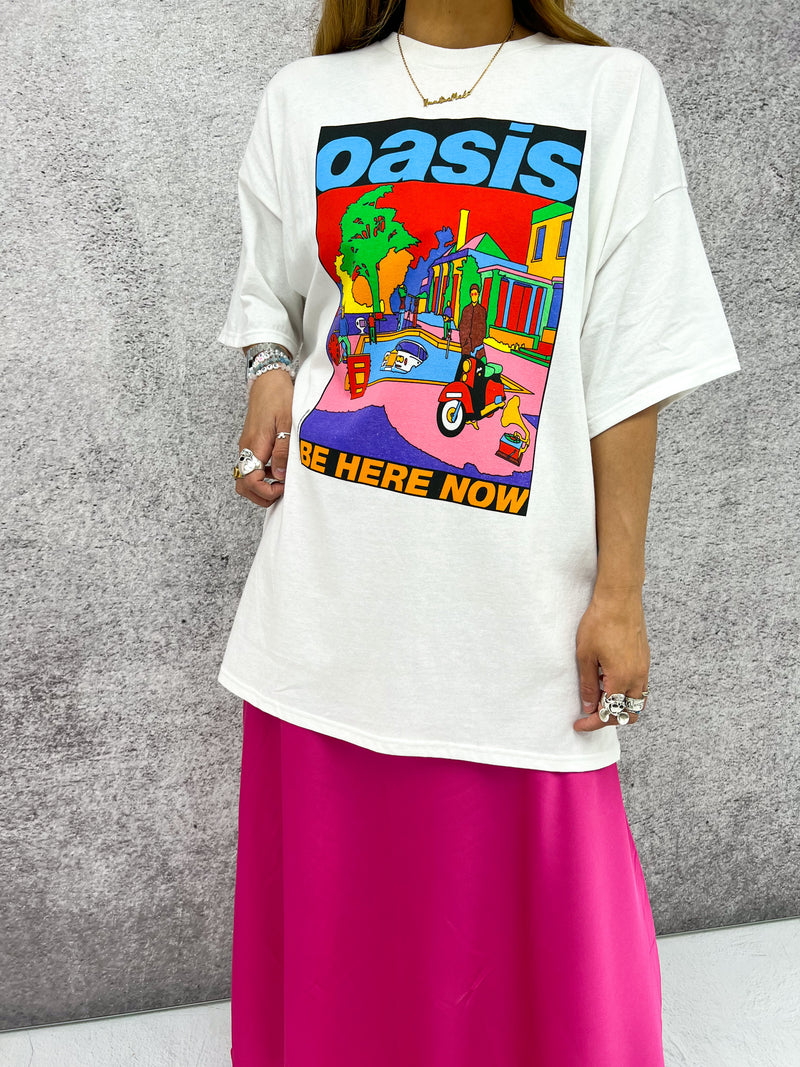 Oasis 'Be Here Now' Tee In White