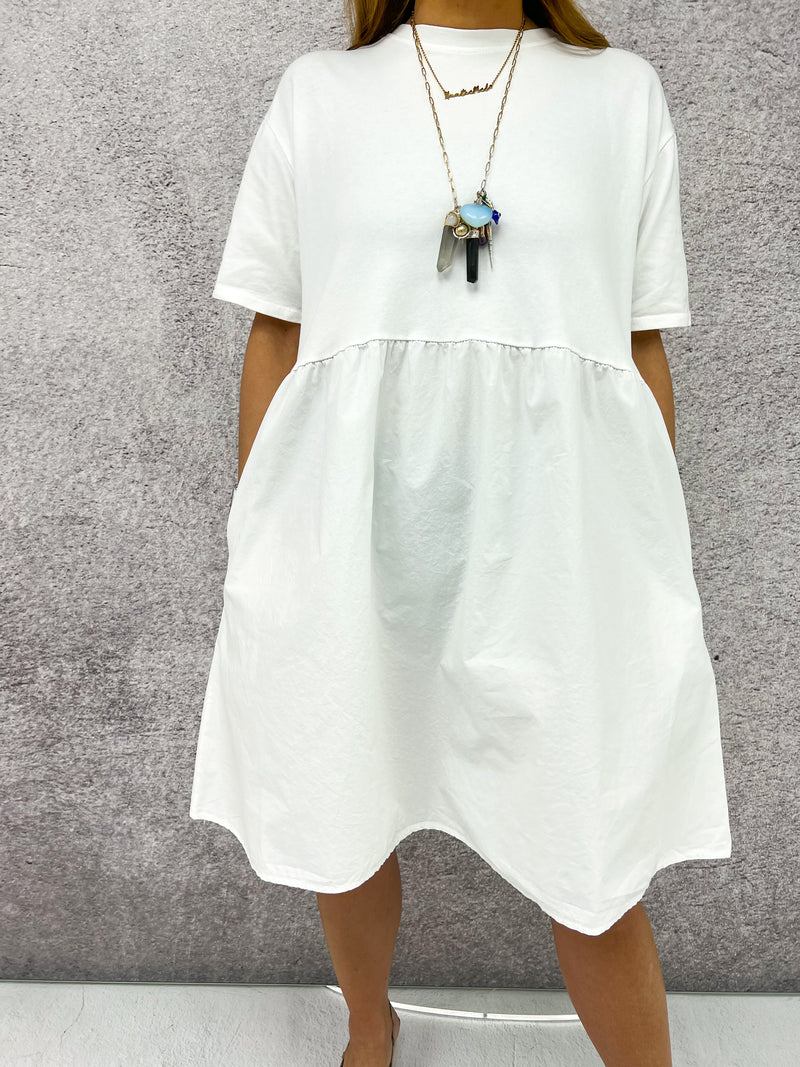 T-Shirt Mini Dress In Bright White