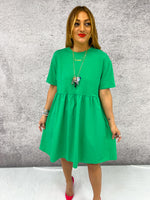 T-Shirt Mini Dress In Bright Green