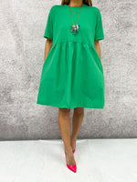 T-Shirt Mini Dress In Bright Green