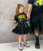Kids Mini Tutu Skirt In Black