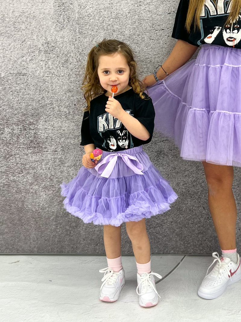 Kids Mini Tutu Skirt In Lilac