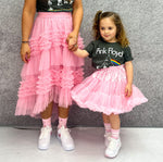 Kids Mini Tutu Skirt In Candy Pink