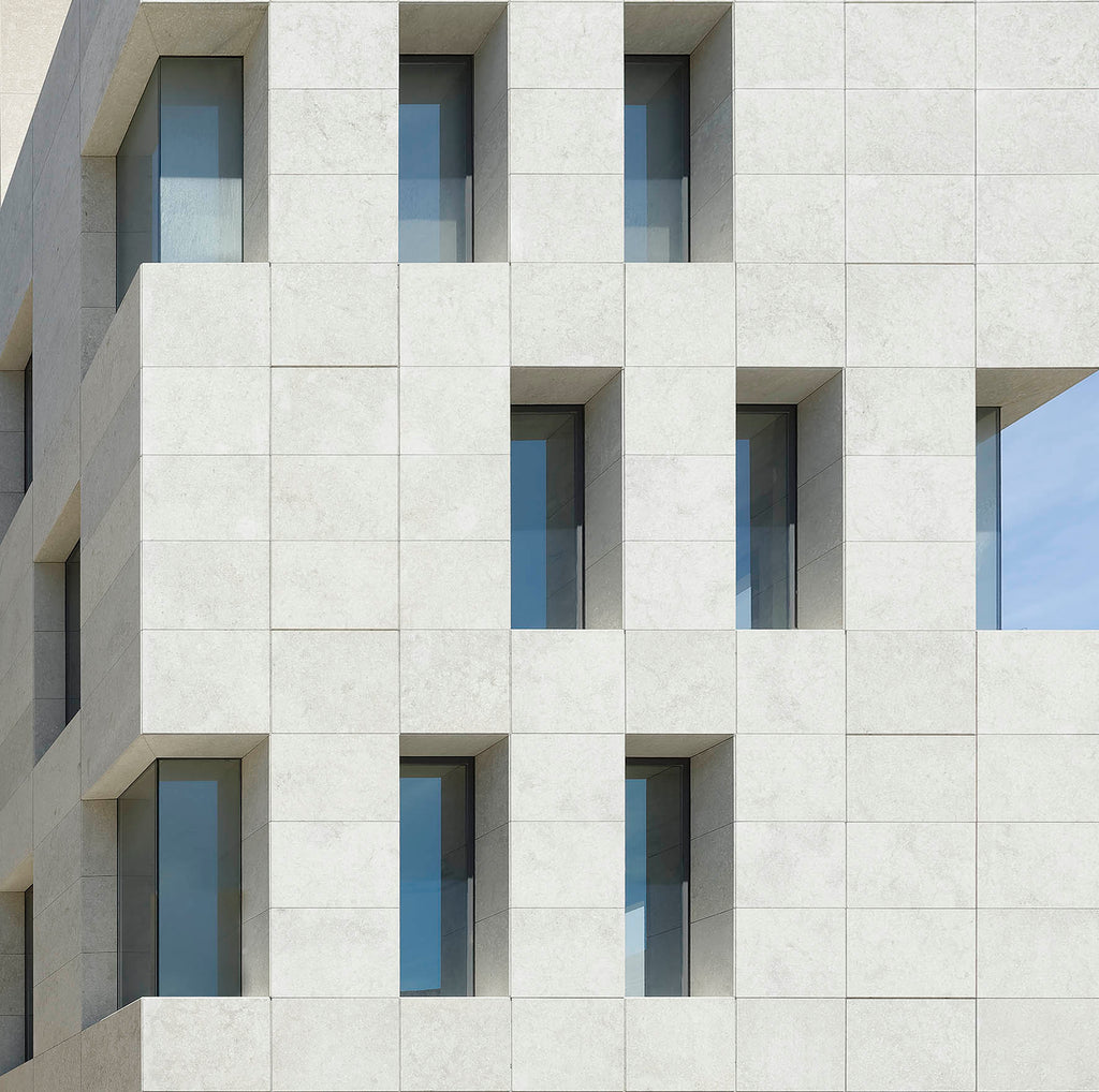 facade building grigio alpi resistant natural stone