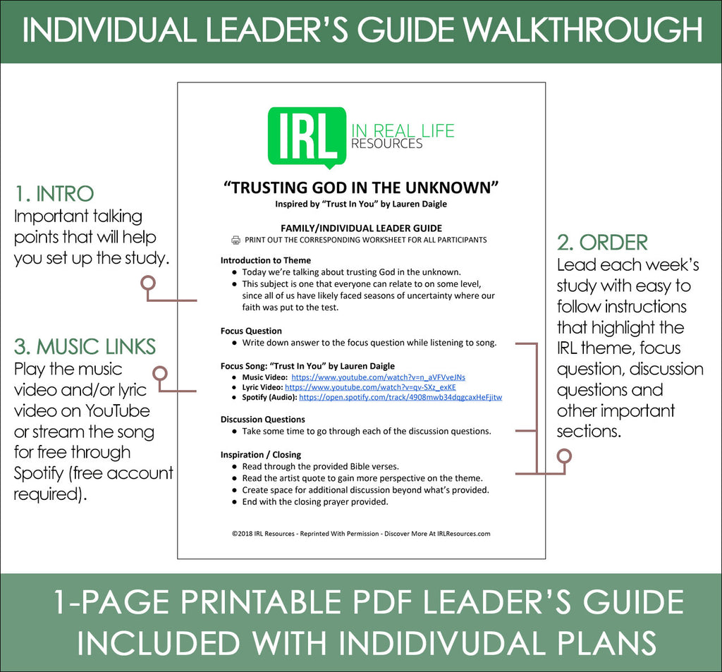 Individual Leader's Guide