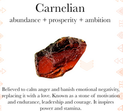 Gem properties of carnelian