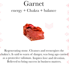 Gemstone properties of garnet