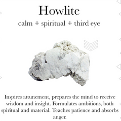 Gemstone properties of Howlite