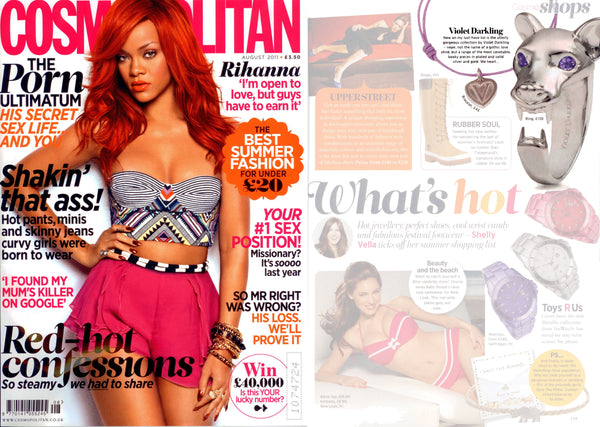 Cosmopolitan features Violet Darkling's Fossa & Wish Bracelet