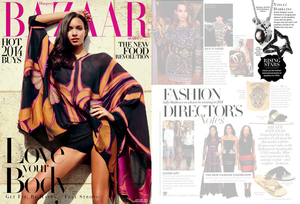 Violet Darkling featured in Harpers Bazaar