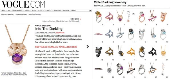 Vogue.com features Violet Darkling