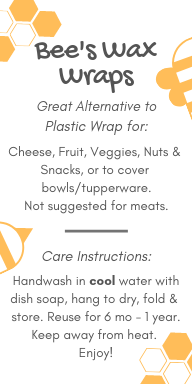 Beeswax Wrap Care Instructions