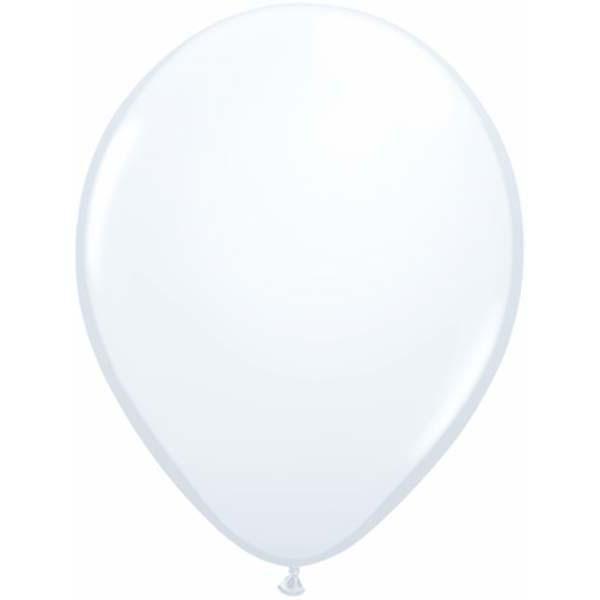 LATEX BALLOON 12CM - FASHION WHITE PK 100