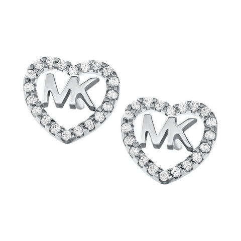 mk heart earrings