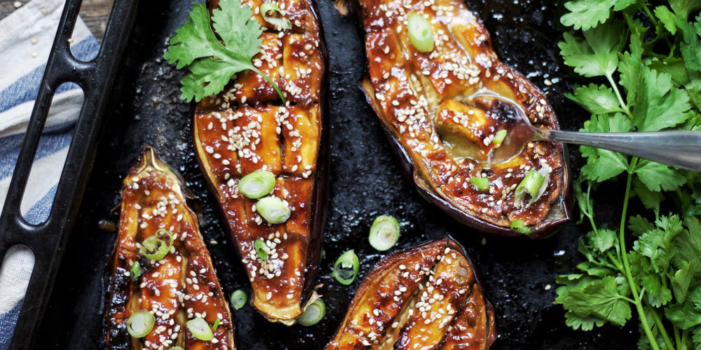 MISO MAPLE STICKY AUBERGINE RECIPE