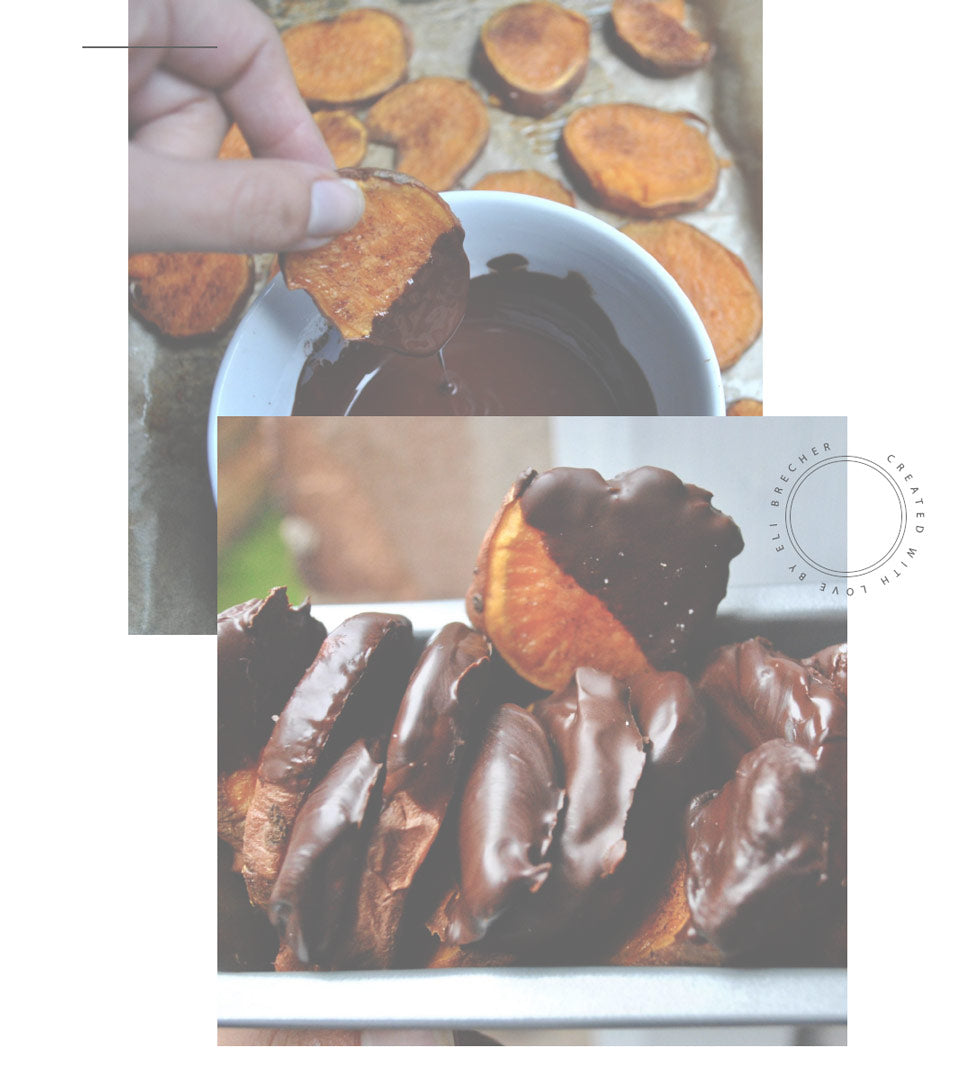 Chocolate Dipped Sweet Potato