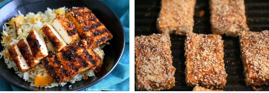 Spicy Crispy Breaded Tofu Strips Vegan Recipe