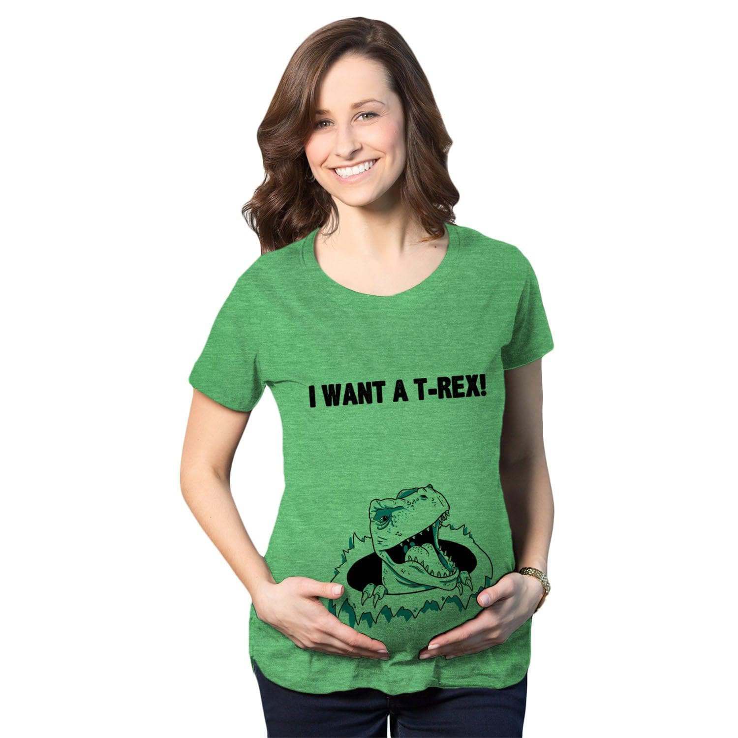 Ask Me About My T-Rex Flip Maternity Tshirt – Crazy T-Shirts