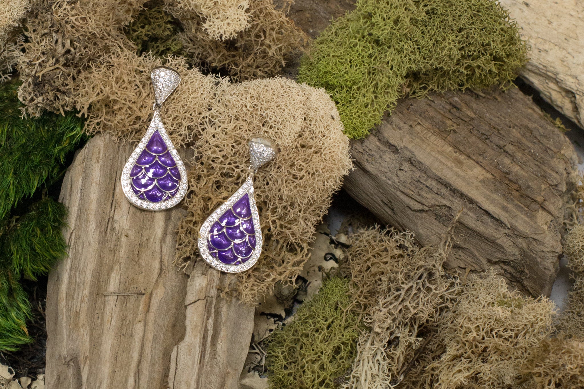 Marina Purple Earrings