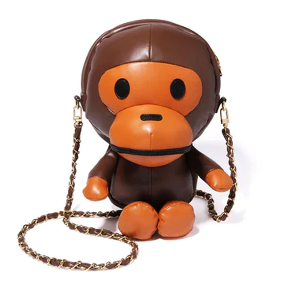 A BATHING APE Ladies' BABY MILO PLUSH DOLL CHAIN SHOULDER BAG