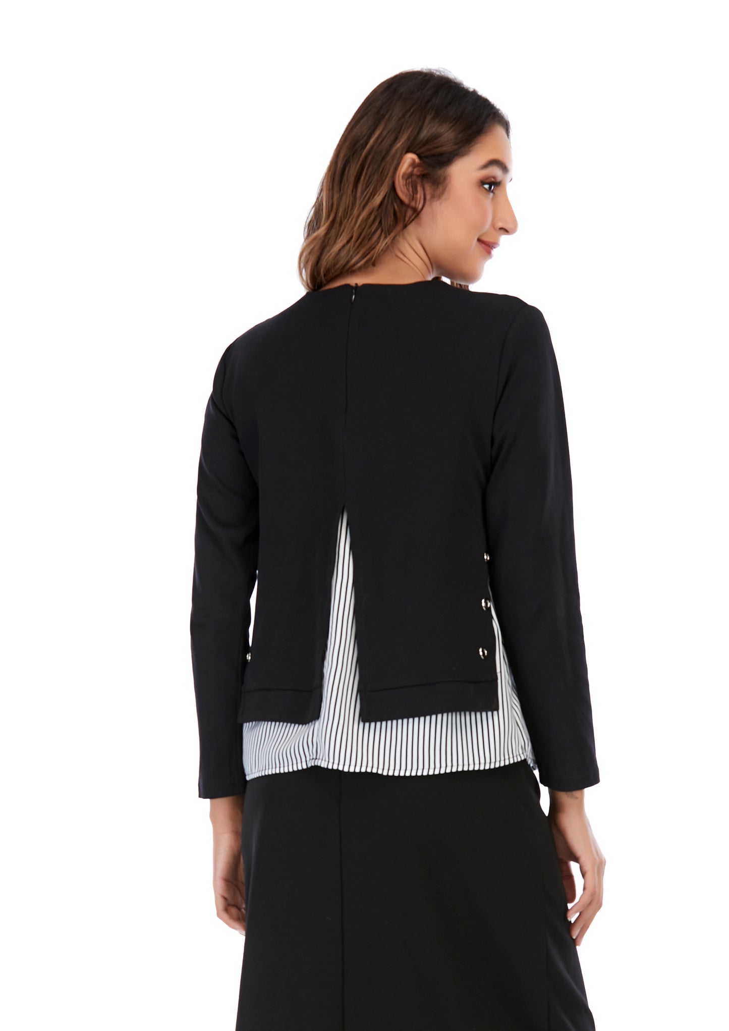 Solid and Striped Long Sleeve Monochrome - seilerlanguageservices