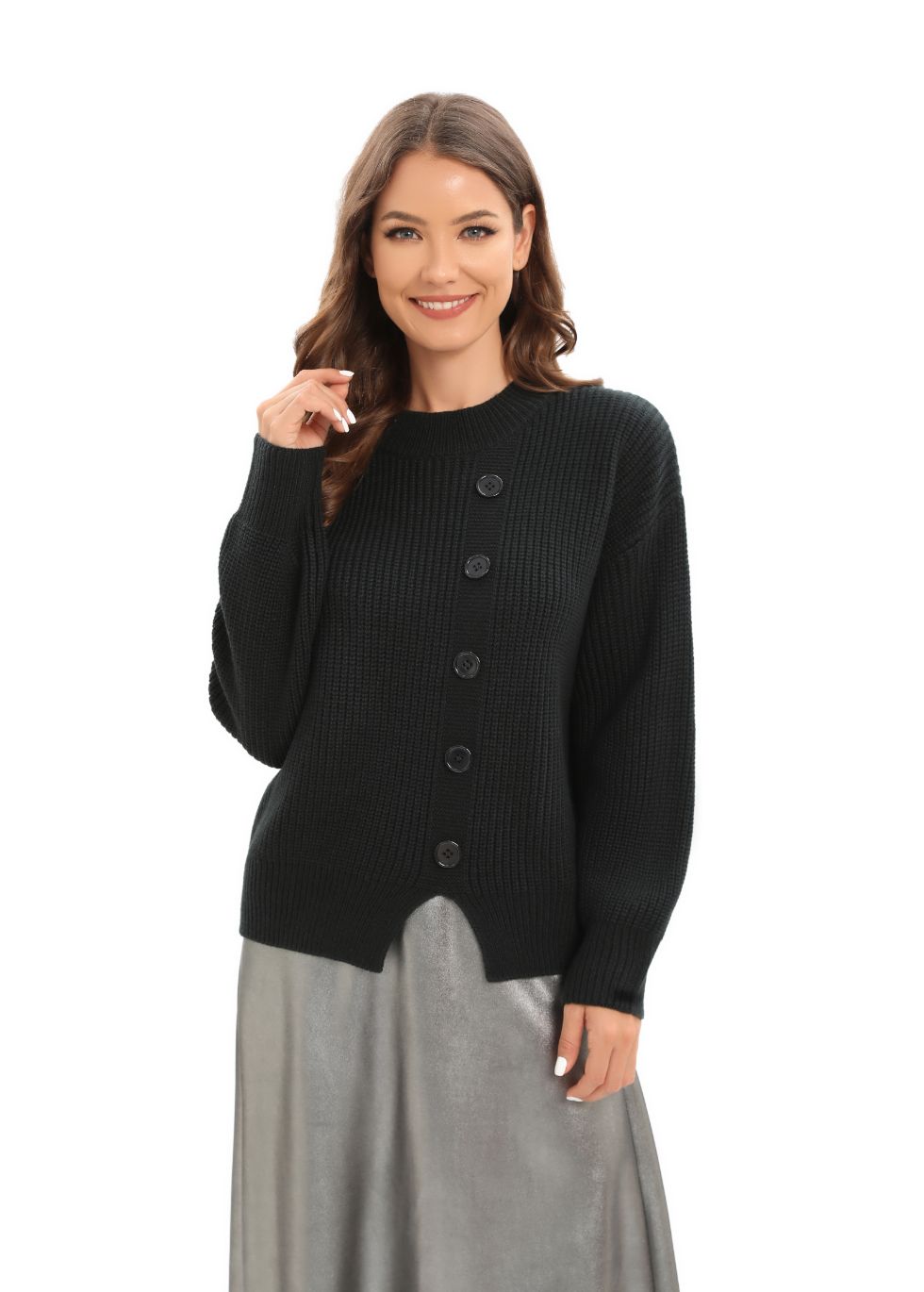 Long Sleeve Mix & Match Stylish Sweater - alamaud