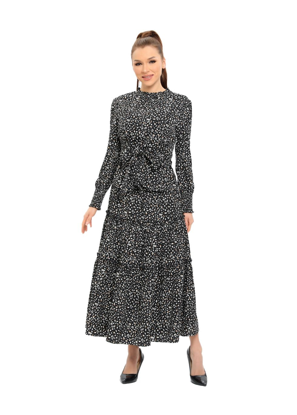 Long Sleeve Monochrome Midi Two-Piece Set - seilerlanguageservices