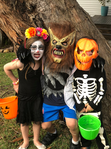 face painting, halloween, dress up, trick or treat, fun times