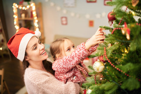 family christmas, decorating the tree, decorating for Christmas, Christmas 2019