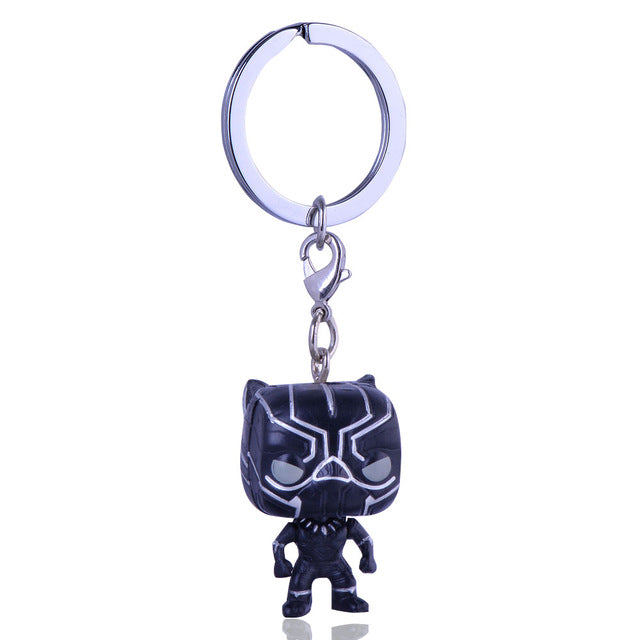 black panther keychain pop