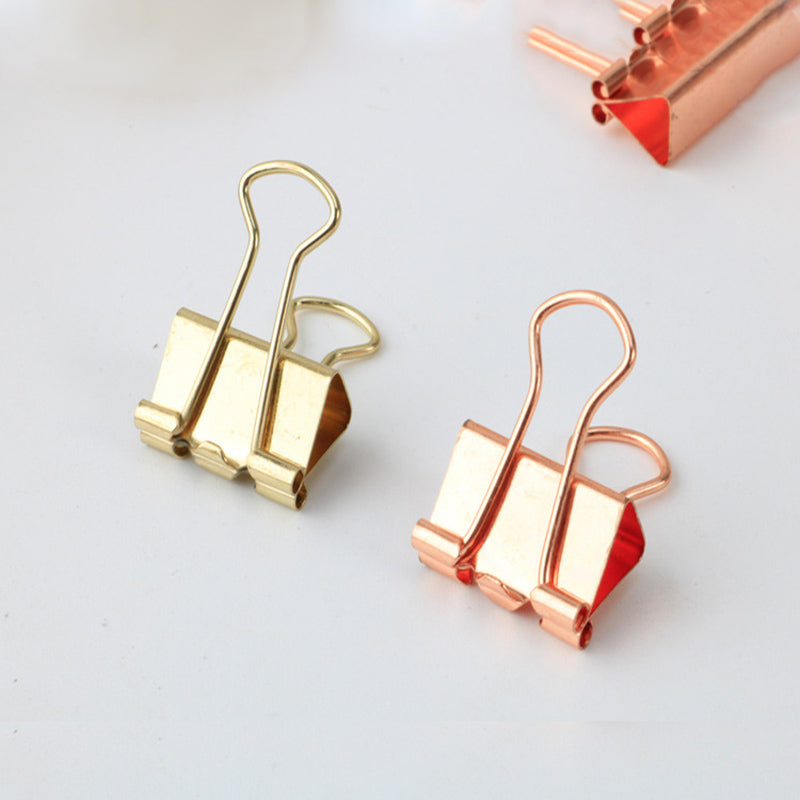 gold binder clips